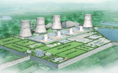 小墨山核電廠效果圖。（本版圖片由湖南核電有限公司提供）